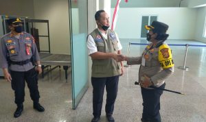 Kapolres Bandara Dampingi Team BNPB Pusat