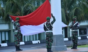 Jadi Irup Upacara Bendera Aslog Kasdam di Makodam XIII/MDK