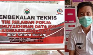 Desa Sarani Matani Gelar Pembekalan Tekhnis Tim Relawan Pokja Pemutakhiran Data IDM
