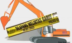 Tegas! Galian C di Desa Kramat Jati Disegel Polisi Diduga Ilegal