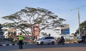 Sat Lantas Polres Klungkung Siagakan Personel  Atur Lalin