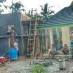 Dandim 0427/Way Kanan Tinjau Kerja Bakti di Kampung Bumi Ratu