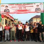 Kapolres Serang Bersama TNI, Awak Jurnalis dan Komunitas Semarakan Sepeda Santai Hut Bhayangkari