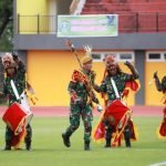 Aktraksi Marching Band Yonarhanud 12/SBP Warnai Pembukaan Liga Santri Piala Kasad 2022 di JSC