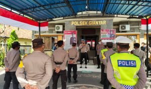 Subbid Provos Bidpropam Polda bali gelar gaktibplin di Polsek Gianyar