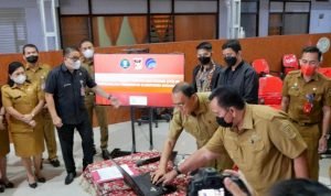Bupati Roring Bersama Wabup Dondokambey TTE di Saksikan BSrE