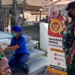 Korwil Binda Gianyar Bersama Babinsa Laksanakan Vaksin 1, 2, dan Booster