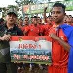 Juarai Sepak Bola Piala Pangdam XIII/Mdk, Yonif 713/Satya Tama Kalahkan Yonif 712/WT di Final