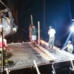Kerja Hingga Malam, Satgas TMMD Kodim 1303/BM Selesaikan Plat Duiker