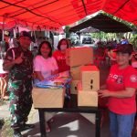 Pomdam XIII/Mdk Salurkan Bantuan Logistik untuk Korban Bencana Amurang