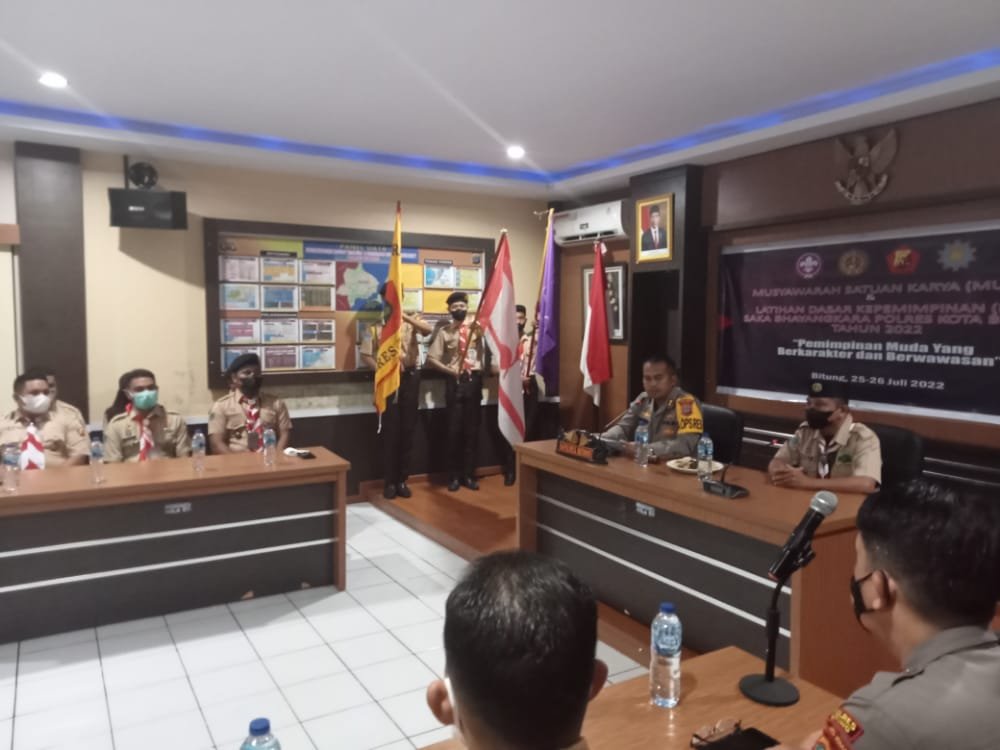 Saka Bhayangkara Polres Bitung Gelar MUSKA dan LDK 1 pramuka 3