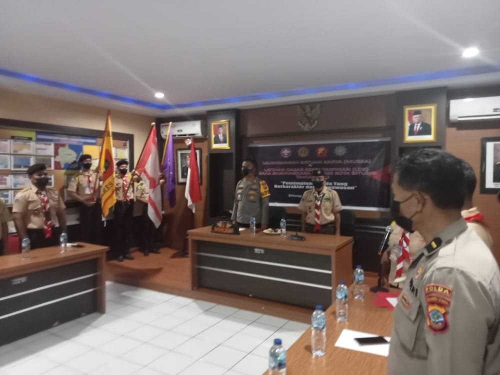 Saka Bhayangkara Polres Bitung Gelar MUSKA dan LDK 3 pramuka