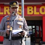 Kapolres Blora Pimpin Upacara Kenaikan Pangkat Anggota TMT 01 Juli 2022