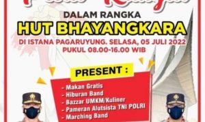 Puncak HUT Bhayangkara ke-76, Polda Sumbar Gelar Pesta Rakyat di Istano Basa Pagaruyung