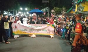 Kodim 1616/Gianyar Amankan Takbir Keliling Warga Muslim Gianyar
