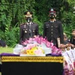 Kapolres Klungkung Pimpin Upacara Perabuan Jenazah AIPDA Sang Kompiang Putra Yasa