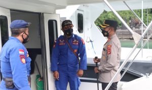 Kapolres Klungkung Cek Kapal Speed Boat Milik Sat Polairud Polres Klungkung 