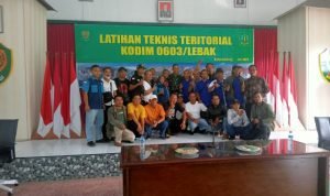 Dandim 0603/Lebak Letkol Arh Erik  Novianto Gelar Acara Ngopi Bareng Bersama Awak Media