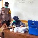 Polsek Cikande Pantau Vaksinasi Anak di SDN Panebong dan SDN Bangun Jaya