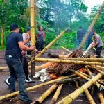 Polres Minahasa Beserta Tim Gabungan Gerebek Lokasi Judi Sabung Ayam Langkatop