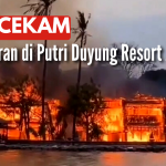 Putri Duyung Resort Taman Impian Jaya Ancol di Pademangan Terbakar