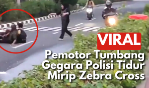 Pemotor Berjatuhan Gegara Polisi Tidur di Sunter Agung yang Dicat Mirip Zebra Cross