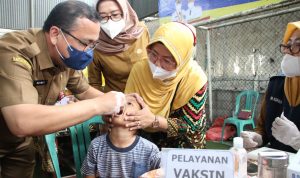 Lindungi Anak dari Berbagai Penyakit, Pemkab Serang Canangkan BIAN di Desa Cikande Permai