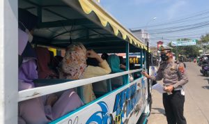 Cegah Lakalantas, Polisi Amankan Kendaraan Odong Odong Berpenumpang Lebih