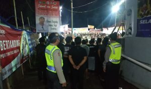 Unit Samapta Polsek Kuta Utara Perketat Pengamanan Turnamen Volly Ball