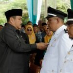 Bupati Lantik 3 Rio di Kecamatan Rantau Pandan
