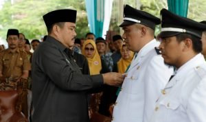 Bupati Lantik 3 Rio di Kecamatan Rantau Pandan