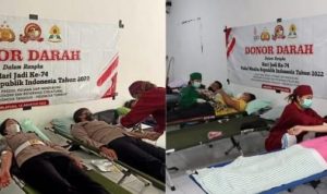 Polwan Polres Karangasem Gelar Bakti Sosial Donor Darah