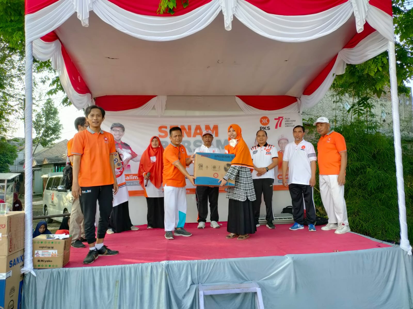 Meriahkan HUT RI Ke 77, PKS Gelar Senam Bersama 1 IMG 20220814 WA0046