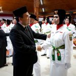 Bupati Blora Kukuhkan Tim Paskibraka Blora 2022