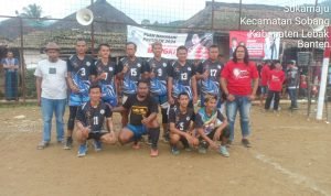 Semarak Peringatan HUT RI ke 77 Relawan Pejuang Puan Maharani Adakan Turnamen Volly Ball