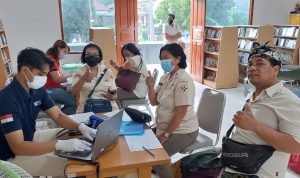 Personel Kodim 1616/Gianyar Ikut Serta Dalam Kegiatan Donor Darah