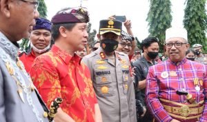 Kapolres Klungkung Hadiri Kegiatan Festival Adat Budaya Nusantara I tahun 2022 