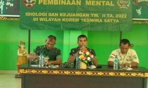 Kodim 1616/Gianyar Terima Kedatangan Tim Pembinaan Mental 163/Wira Satya