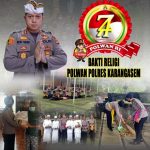 Polwan Polres Karangasem Sambut HUT Ke-74 Polwan Republik Indonesia