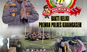 Polwan Polres Karangasem Sambut HUT Ke-74 Polwan Republik Indonesia