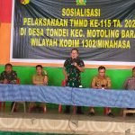 Meninjau Lokasi Kegiatan TMMD Ke-115 Kodim 1302/Minahasa