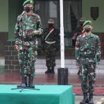 Letkol Ircham Effenfy Pimpin Upacara Bendera di Makodim 1302/Minahasa