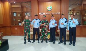 Kepala Rutan Kelas IIB Kabupaten Gianyar Kunjungi Makodim 1616/Gianyar