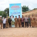 Peletakan Batu Pertama Pembangunan SMP 45 Oleh Pj. Bupati Tebo Aspan