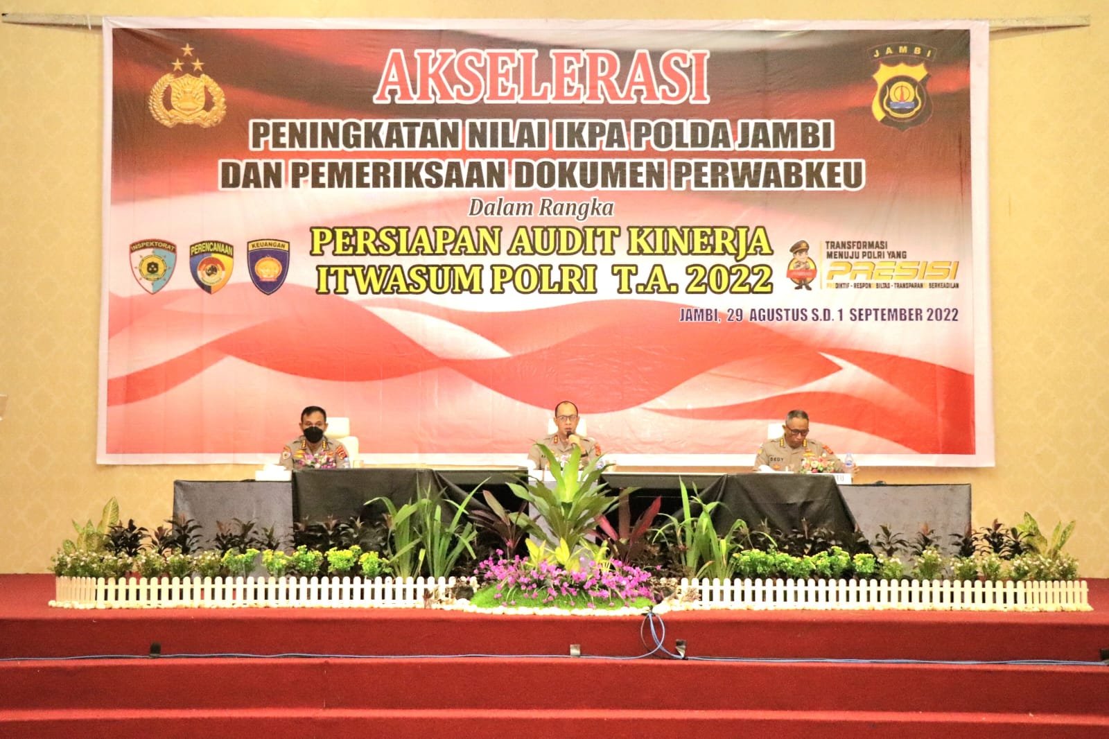 Kapolda Jambi Buka Peningkatan IKPA Pelaksana Anggaran 1 IMG 20220829 WA0077