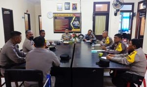 Coffee Morning Seluruh Bhabinkamtibmas, Kapolsek Kuta Berikan Arahan 