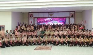 Dandim 1512/Weda Hadiri Upacara Penerimaan Kontingen Jamnas ke-XI