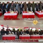 Dandim 1512/Weda Hadiri Upacara Kenaikan Dan Penurunan Bendera Pada Perayaan HUT RI Ke 77