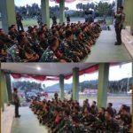 Dandim 1512/Weda Berikan Arahan Kepada 50 Personil Satgas Arhanud III Yang Tiba Di Halteng