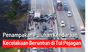 Gara-Gara Asap Tebal, Puluhan Kendaraan Kecelakaan Beruntun di Tol Pejagan